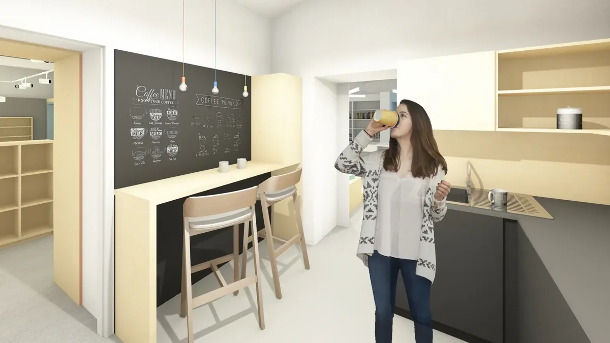 Kuchyňka – Oddělení knihovny pro mládež v Novém Jičíně